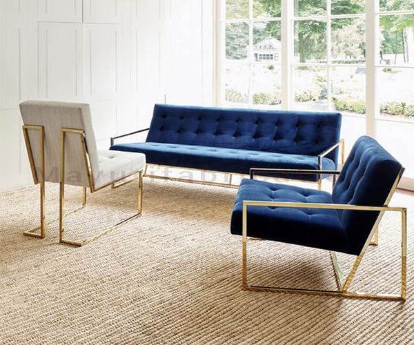 Metal Sofa Three Seater