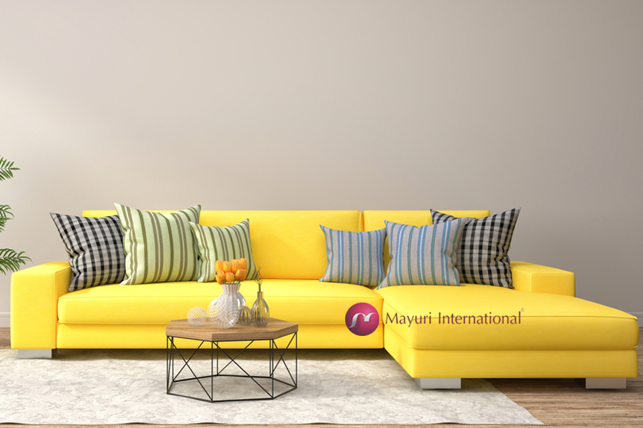 L Shape Fabric Sofa