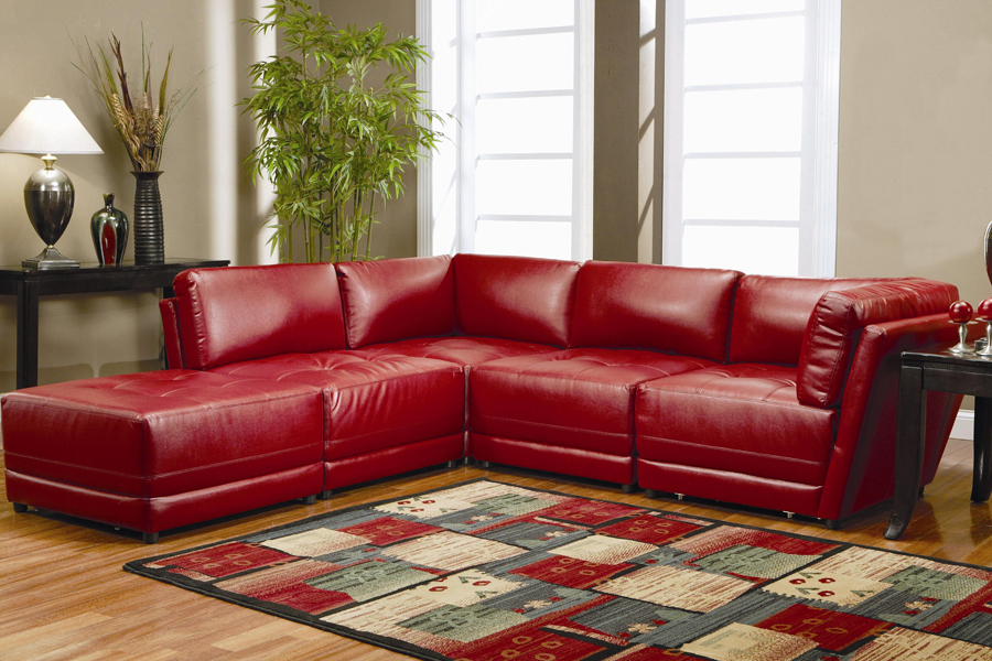 L Shape Leatherite Sofa