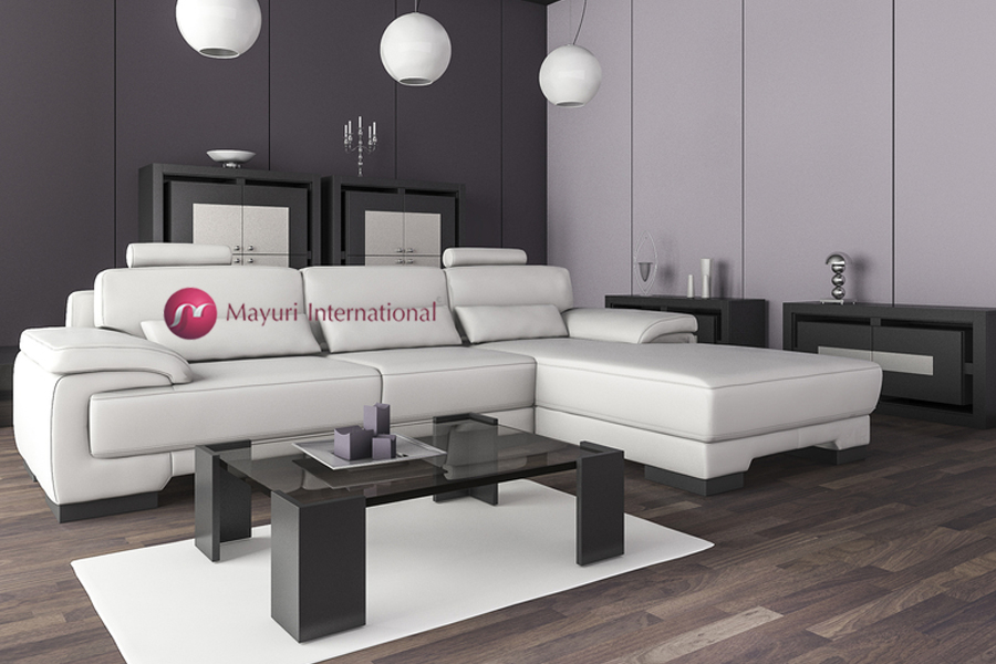 L Shape Leatherite Sofa